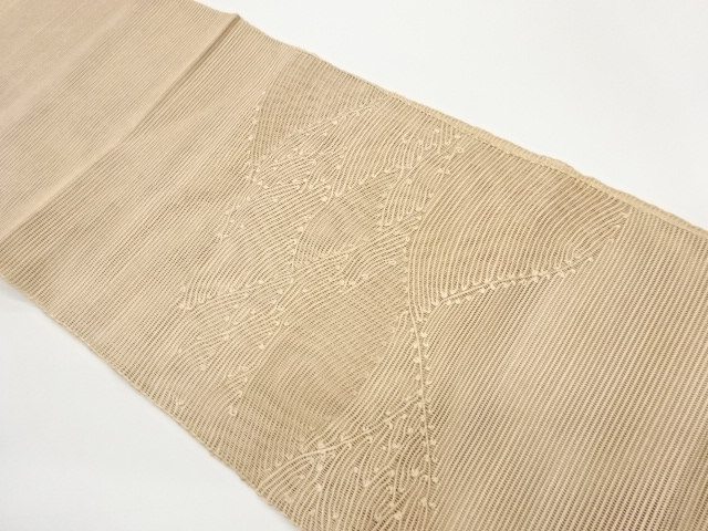 紗 抽象模様織出し名古屋帯